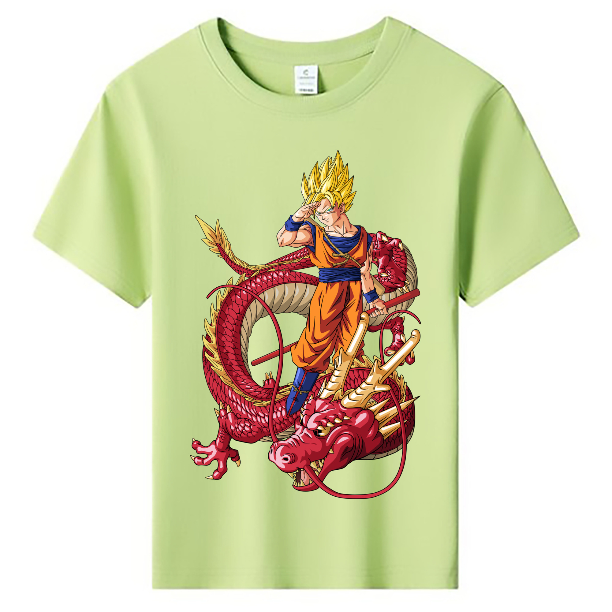 （画像用） ドラゴンボール 孫悟空（そん ごくう）Son Goku カカロット DRAGON BALL Kakarotto 綿100％キッズTシャツ（フロントプリント）